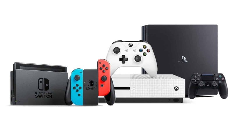 An Image Of Multiple Modern Consoles