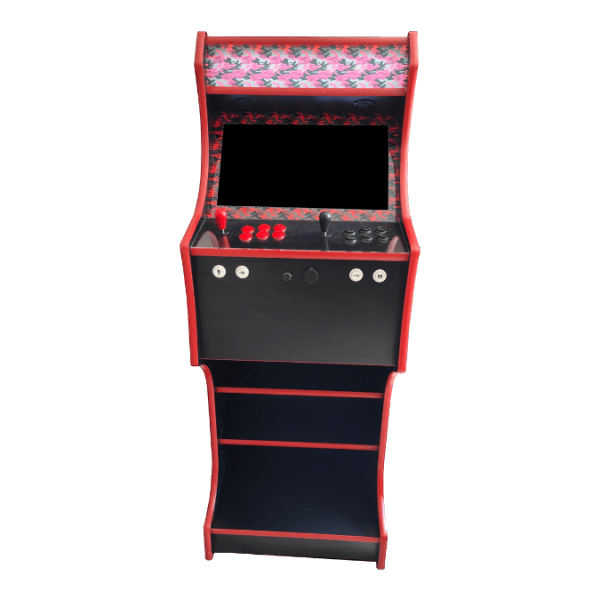Red Camo Arcade Machine From The Front